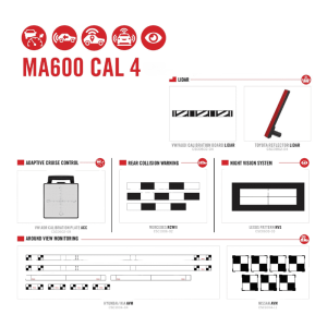 MA600CAL4 Expansion pack (MA600 Frame) RCW, AVM, LIDAR & NV calibrations